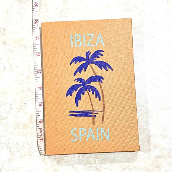 Pack of 2 Small Wall Art Prints Decor Room Posters UNFRAMED Orange and Blue Set - Picture 2 of 8